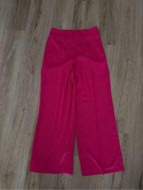 Anne Klein Fuchsia Wide-Leg High-Rise Pants